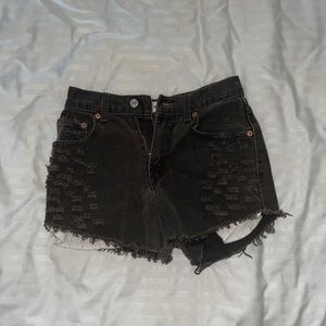 Black levis 550 shorts